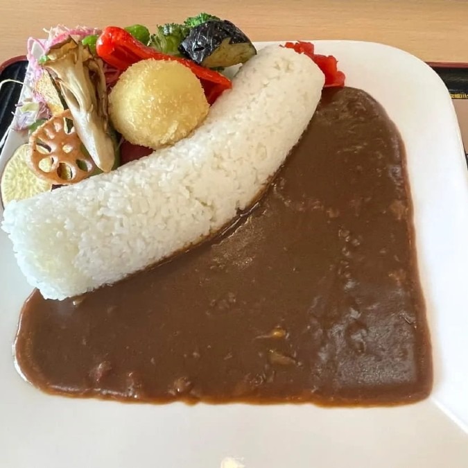念願のダムカレー!! 野菜が超新鮮!!