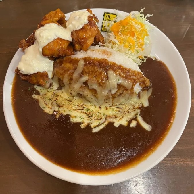 念願の初入店☆チキン南蛮炙りチーズカレー